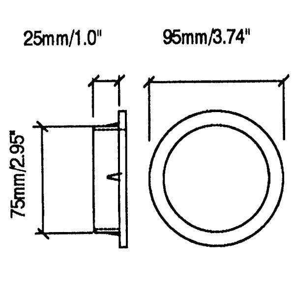 Main product image for Port Tube 2-3/4" ID x 1" L 260-323
